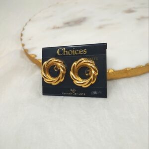Kenneth Jay Lane Gold-Tone Twisted Accents For Clothing Or Jewelry